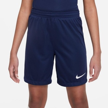 Pletené fotbalové kraťasy Nike Dri-FIT League 3 pro starší děti, DR0968 tmavě modrá/bílá/bílá M
