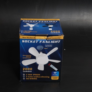 Stropný ventilátor JVURICE s LED osvetlením