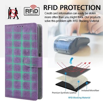 Kožený kryt na telefón pre Motorola Edge 70 Fusion, peňaženka s RFID ochranou, magnetické ochranné