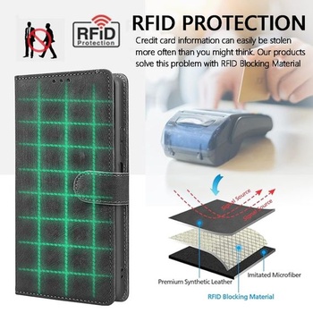 Kožený kryt na telefón pre Motorola Edge 70 Fusion, puzdro s RFID ochranou, magnetické ochranné