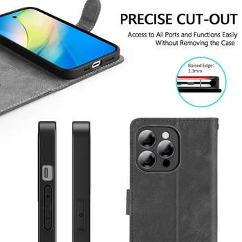Kožený kryt na telefón pre Motorola Edge 70 Fusion, puzdro s RFID ochranou, magnetické ochranné
