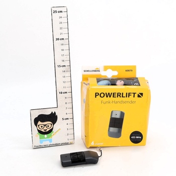 Schellenberg Powerlift 4-kanálový rádiový diaľkový ovládač pre otvárače garáží a brán, rádiová