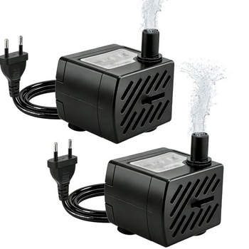 2 x 3W mini ponorné čerpadlá 180 l/h, akvarijné čerpadlá,…
