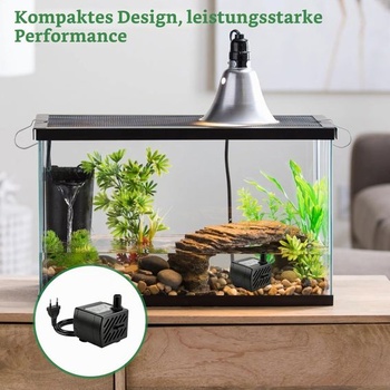 2 x 3W mini ponorné čerpadlá 180 l/h, akvarijné čerpadlá, tiché fontánové čerpadlá s nastaviteľným
