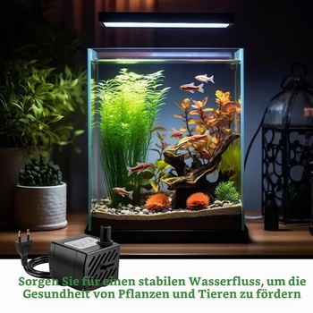 2 x 3W mini ponorné čerpadlá 180 l/h, akvarijné čerpadlá, tiché fontánové čerpadlá s nastaviteľným