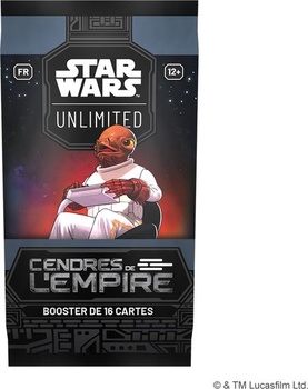 Asmodee - Star Wars Unlimited - Ashes of the Empire - Booster balíček se 16 kartami