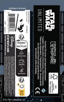 Asmodee - Star Wars Unlimited - Ashes of the Empire - Booster balíček so 16 kartami