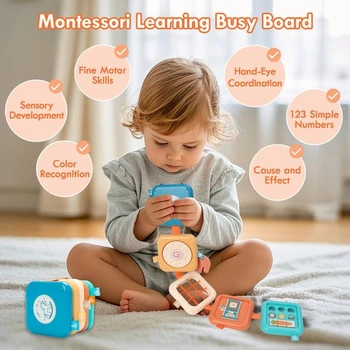 Plánovací hračka pro děti od 1 roku, Montessori hračka pro miminka pro děti od 1 do 3 let, Aktivní