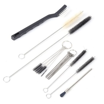 Sada na čištění stříkacích pistolí Walfront, 19 kusů, kompletní sada pro přenosné trysky airbrush,