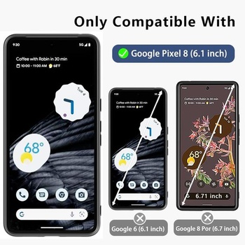 Puzdro X-level pre Google Pixel 8, zadná strana z Alcantary, modrá