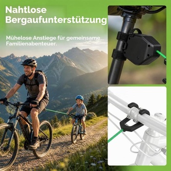 Ťažné lano pre bicykle pre deti - 2,5m elastické ťažné lano pre horské bicykle (MTB) a
