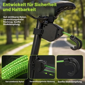 Ťažné lano pre bicykle pre deti - 2,5m elastické ťažné lano pre horské bicykle (MTB) a