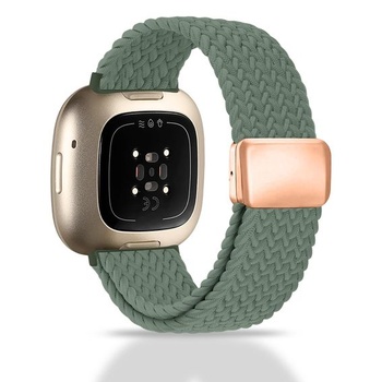 Pletený náramok Chinbersky kompatibilný s Fitbit Versa 4/Fitbit Versa 3/Fitbit Sense, s magnetickým