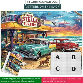 Skladačka s 1000 dielikmi, puzzle pre dospelých, náročné puzzle, puzzle pre celú rodinu, darčeky pre