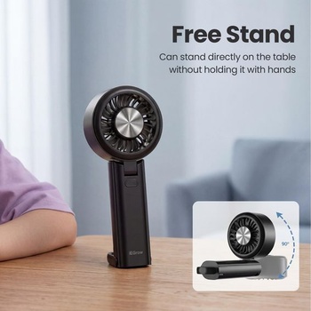 Ruční ventilátor iEGrow, přenosný dobíjecí mini ventilátor s USB a 3 rychlostními stupni, skládací