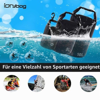 IDRYBAG Nepremokavé vaky na kajak, vodotesné, 2 l/5 l/10 l/15 l/20 l, malé, vodotesné, plávajúce