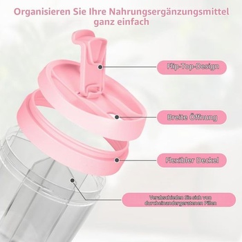 7-dňová krabička na lieky (ráno, poludnie, večer), okrúhly organizér na lieky so 7 veľkými samostatnými