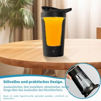 Elektrický šejkr, dobíjecí mixér s USB-C, bez BPA, automatický mixér na proteinové koktejly a