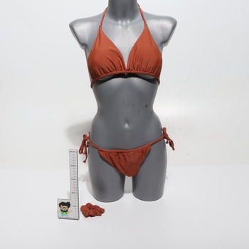 DOULAFASS Bikiny Damen Set Sexy Triangel String Bikiny Brazílsky štýl 2tlg Falten Tanga Bikiny