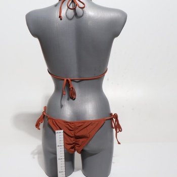 DOULAFASS Bikiny Damen Set Sexy Triangel String Bikiny Brazílsky štýl 2tlg Falten Tanga Bikiny