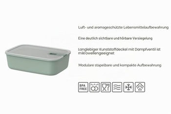 Mepal - Dózy na ovoce EasyClip - 2x 450 + 1000 ml - Severská šalvěj 2x 450 ml + 1000 ml Severská