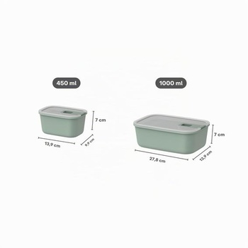 Mepal - Dózy na ovocie EasyClip - 2x 450 + 1000 ml - Severská šalvia 2x 450 ml + 1000 ml Severská
