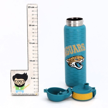 Láhev na vodu Ion8 Steel, 600 ml, Netěsnost, Otevírání jednou rukou, Bezpečné zamykání, Lze mýt v