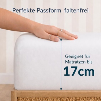 Twinzen napínacie prestieradlo z mikrovlákna 80x200 biele, hĺbka 20 cm, biele 80 x 190/200 cm