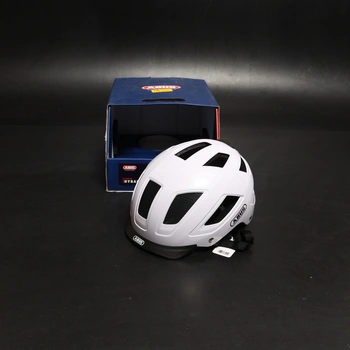 Cyklistická prilba Abus biela, HYBAN 2.0