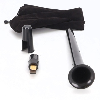 Přenosný kapesní saxofon Bb, plastový mini saxofon saxofon s plátkem a taškou