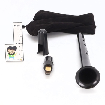 Přenosný kapesní saxofon Bb, plastový mini saxofon saxofon s plátkem a taškou