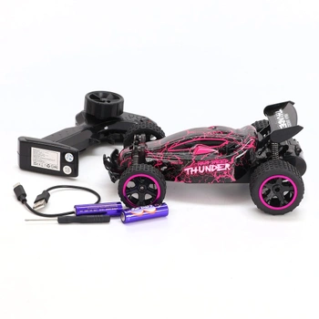 RC auto Tecnock s LED ružová