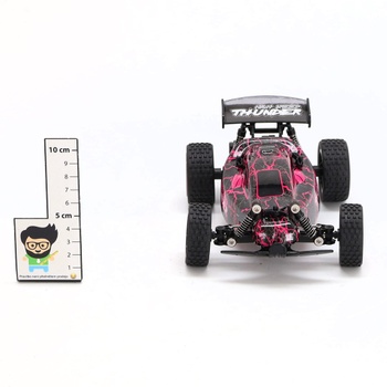 RC auto Tecnock s LED ružová