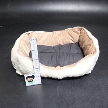 BEDSURE Prateľný mačací pelech - 51x41cm Vnútorný mačací kôš s protišmykovou základňou, Štvorcový