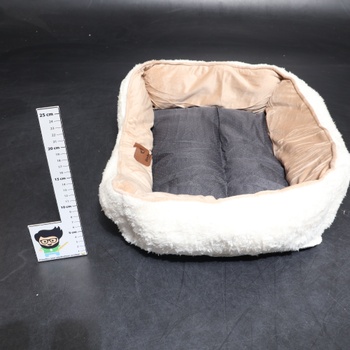 BEDSURE Prateľný mačací pelech - 51x41cm Vnútorný mačací kôš s protišmykovou základňou, Štvorcový