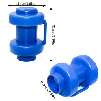 Koncové krytky trampolíny, koncové krytky, náhradný diel pre ochrannú sieť, Ø 25 mm, 8 kusov, modré