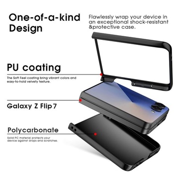 Puzdro X-level pre Samsung Galaxy Z Flip 7, puzdro na telefón z PU kože, tenké, nárazuvzdorné
