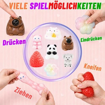 Sada měkkých hraček Squishy Fidget Toys s hračkami Capybara, měkké pomalu stoupající senzorické