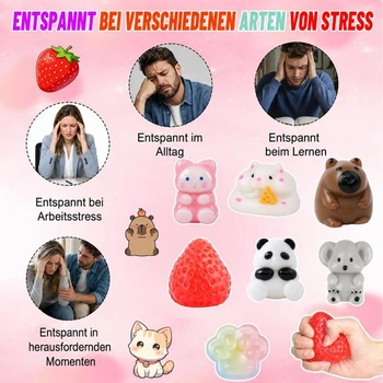 Sada měkkých hraček Squishy Fidget Toys s hračkami Capybara, měkké pomalu stoupající senzorické