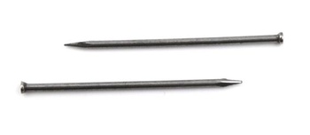 Design61 100x Oceľové kolíky Oceľové klince Kolíky do soklových líšt Klinec 1,5 x 40 mm Plochá
