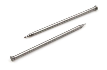 Design61 100x Oceľové kolíky Oceľové klince Kolíky do soklových líšt Klinec 1,5 x 40 mm Plochá