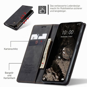 Puzdro na telefón pre Xiaomi Poco F7 Pro, prémiové kožené flipové puzdro s magnetickým zapínaním,