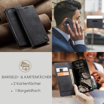 Puzdro na telefón pre Xiaomi Poco F7 Pro, prémiové kožené flipové puzdro s magnetickým zapínaním,