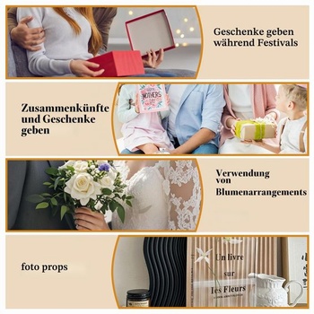 Priehľadná akrylová váza na knihy – kvetinová váza v tvare knihy na dekoráciu izby, priehľadná