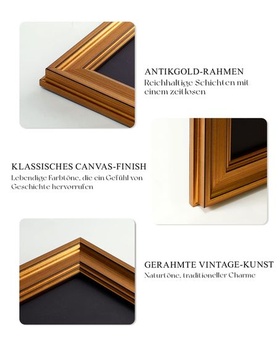 ARPEOTCY plátěné tisky s rámem, malá vintage nástěnná dekorace, nástěnné umění do obývacího pokoje,