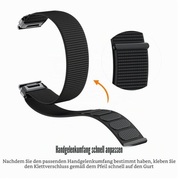 Nylonový náramek NotoCity 20 mm pro Garmin Fenix 5s, Fenix 6s, Fenix 7s, měkký náramek