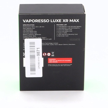 E-cigareta Vaporesso LUXE XR Max černá
