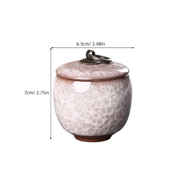 Keramická pec na popol z domácich maznáčikov 7,00 * 6,30 * 6,30 cm 186,0000 g Biela