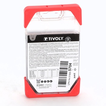 TIVOLY - Sada vrtákov so zlomenou skrutkou + HSS vrtáky s povlakom TiN - Sada 5 vrtákov a 5 vyťahovačov