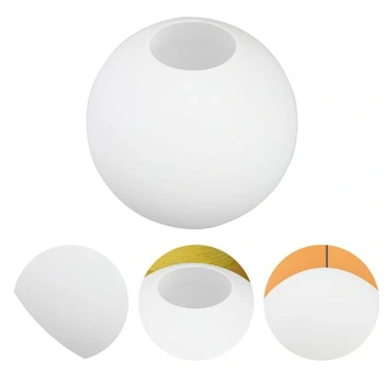 Kulaté bílé stínidlo Kisangel 13,8 cm
